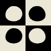Dice Checker Element from Patterns Tiles - Monochrome Set