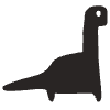 Dinosour Element from Doodles - Monochrome Set