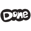 Done Element from Doodles - Monochrome Set