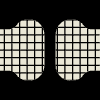 Double Bread Gingham Element from Patterns Tiles - Monochrome Set