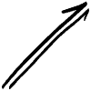 Double Lines Arrow Doodle 1 Element from Arrows - Sketch Style Set