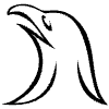 Eagle Head 1 Element from Symbols - Flourishes Set