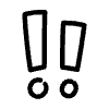 Filled Alert Surprise Element from Hand Drawn Icons - Variable Thickness Set