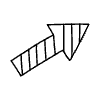 Filled Arrow Thick 4 Element from Arrows - Variable Line Thickness Set
