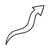 Filled Arrow Thick Wiggle 4 Element from Arrows - Variable Line Thickness Set