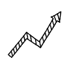 Filled Arrow Thick Zigzag 1 Element from Arrows - Variable Line Thickness Set