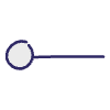 Filled Bullet Point Right Element from Annotations - Variable Line Thickness Set