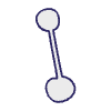 Filled Bullet Two Way Bold Element from Annotations - Variable Line Thickness Set