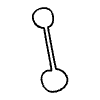 Filled Bullet Two Way Bold Element from Annotations - Variable Line Thickness Set