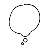 Filled Chat Bubble Circle Small Thought Element from Bubbles - Variable Line Thickness Set
