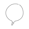 Filled Chat Bubble Circle Thought Element from Bubbles - Variable Line Thickness Set