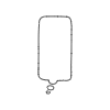 Filled Chat Bubble Vertical Small Thought Element from Bubbles - Variable Line Thickness Set