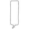Filled Chat Bubble Vertical Thought Element from Bubbles - Variable Line Thickness Set