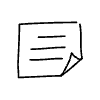 Filled Memo Note Element from Hand Drawn Icons - Variable Thickness Set