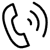 Filled Phone Call Element from Hand Drawn Icons - Variable Thickness Set