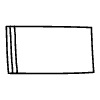 Filled Rectangle Left 1 Element from Bubbles - Variable Line Thickness Set