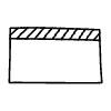 Filled Rectangle Top Element from Bubbles - Variable Line Thickness Set