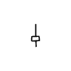 Filled Slider Small 1 Element from Hand Drawn Icons - Variable Thickness Set