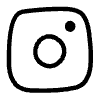 Filled Social Media Instagram Element from Hand Drawn Icons - Variable Thickness Set