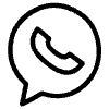 Filled Social Media Whatsapp Element from Hand Drawn Icons - Variable Thickness Set