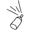 Filled Spray Can Element from Hand Drawn Icons - Variable Thickness Set
