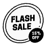 Flash Sale Circles Element from Badges Geometric Set