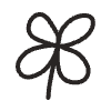 Flower 3 Element from Doodles - Monochrome Set