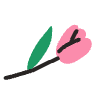 Flower 4 Element from Doodles - Flat Set