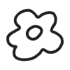 Flower 7 Element from Doodles - Monochrome Set