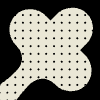 Flower Key Polka Dot Element from Patterns Tiles - Monochrome Set