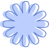 Flower Marigold Nature Element from Geometric Shapes - Combo Set