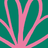 Flower Outline Print Element from Patterns Tiles - Color Set