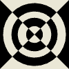 Focus Circle Triangle Element from Patterns Tiles - Monochrome Set