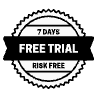Free Trial Emblem Element from Badges Geometric Set