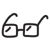 Glasses Element from Doodles - Monochrome Set