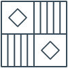 Glasses Stained Mosaic 13 Element from Patterns Mosaic - Linear Set