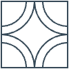 Glasses Stained Mosaic 2 Element from Patterns Mosaic - Linear Set