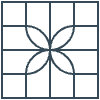 Glasses Stained Mosaic 3 Element from Patterns Mosaic - Linear Set