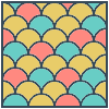 Glasses Stained Mosaic 35 Element from Patterns Mosaic - Colors Set