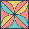 Glasses Stained Mosaic 6 Element from Patterns Mosaic - Colors Set