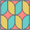 Glasses Stained Mosaic 61 Element from Patterns Mosaic - Colors Set