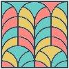 Glasses Stained Mosaic 65 Element from Patterns Mosaic - Colors Set