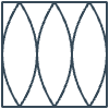 Glasses Stained Mosaic 7 Element from Patterns Mosaic - Linear Set
