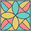 Glasses Stained Mosaic 72 Element from Patterns Mosaic - Colors Set