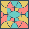 Glasses Stained Mosaic 75 Element from Patterns Mosaic - Colors Set