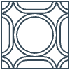 Glasses Stained Mosiac 101 Element from Patterns Mosaic - Linear Set