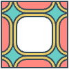 Glasses Stained Mosiac 101 Element from Patterns Mosaic - Colors Set