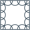 Glasses Stained Mosiac 102 Element from Patterns Mosaic - Linear Set