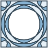 Glasses Stained Mosiac 106 Element from Patterns Mosaic - Monochrome Set