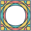 Glasses Stained Mosiac 106 Element from Patterns Mosaic - Colors Set